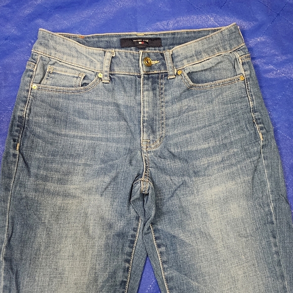 Tommy Hilfiger Blue Jeans with Patterned Hem - Picture 3 of 11